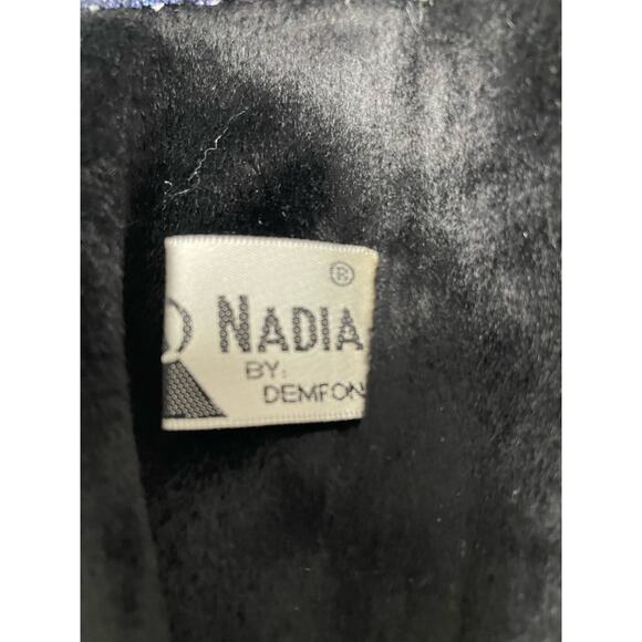 EUC - Navid O Nadia Denim Stretch Block Heel Boot - Picture 7 of 8